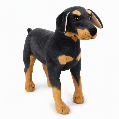 Standing black power dog - standing,