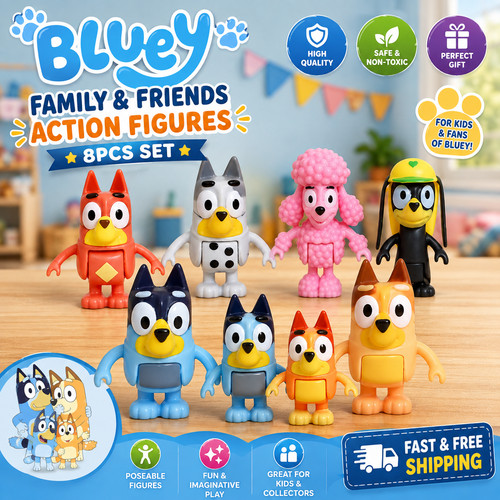 For bluey dog action figure - for,