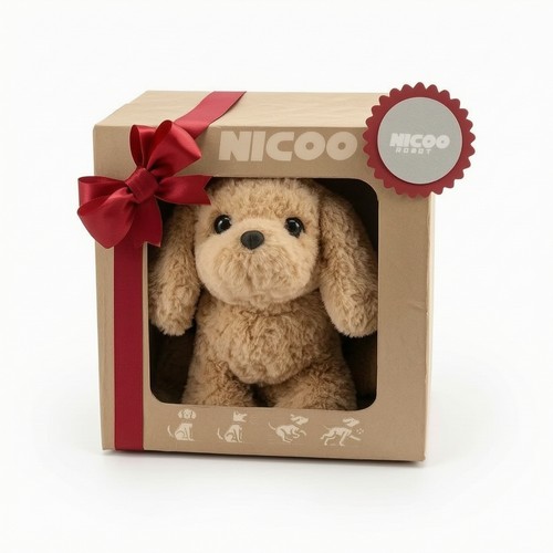 Stuffed puppy realistic dog - stuffed,